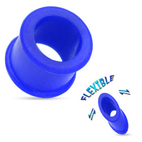 Tunnel Silicone flexible bleu