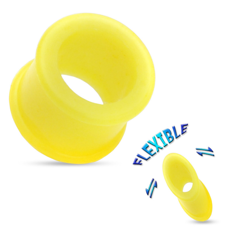 Tunnel Silicone flexible jaune