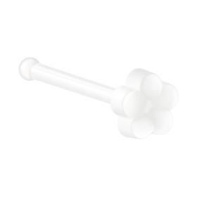 Piercing nez acrylique forme fleur