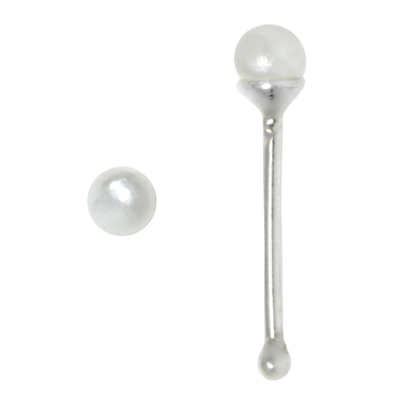 Piercing nez argent perle micro bille