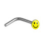 Piercing nez en argent sourire jaune