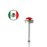 Piercing nez drapeau Mexique acier chirurgucal