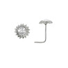 Piercing nez argent soleil strass blanc