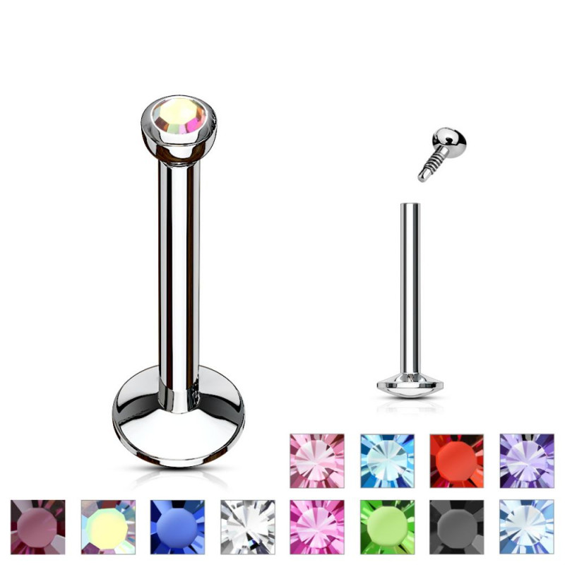 Piercing labret Acier 2mm - Tarawa.com