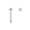 Piercing nez en argent 925 strass 1.5mm