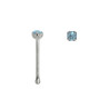 Piercing nez en argent 925 strass de 2mm