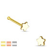 Piercing nez tige droite étoile en acier chirurgical