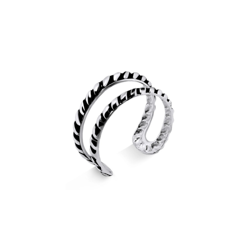 Bague d'oreille en argent design spatial