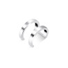 Bague d'oreille en argent double courbe