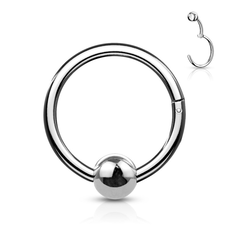 piercing anneau clip acier pour piercing oreille - Tarawa.com