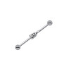 Piercing industriel motif serpent acier - Tarawa.com