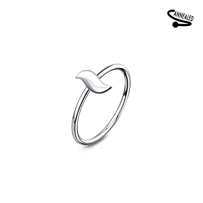 Piercing anneau nez vague en argent 925