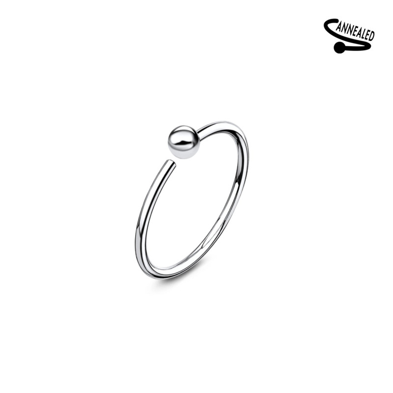 Piercing anneau nez bille en argent 925