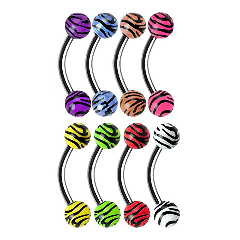 Piercing Couleur Acrylique Lot 24 écarteurs Oreille Acrylique