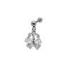 Piercing oreille pendentif papillon acier - tarawa.com