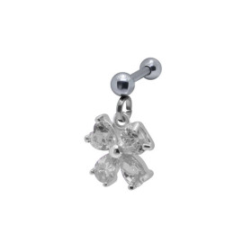 Piercing oreille fleur CZ...