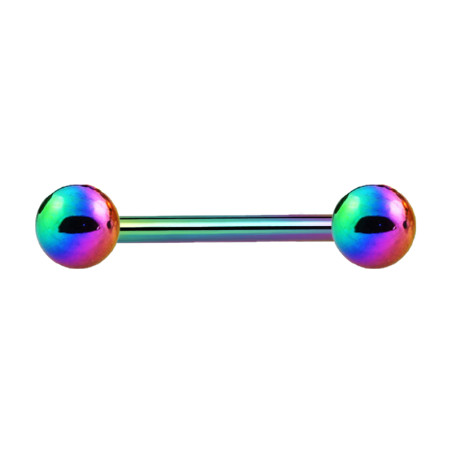 Piercing Téton bille anodisé essence