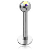 Piercing labret boule 3mm acier
