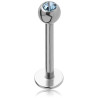 Piercing labret boule 3mm acier