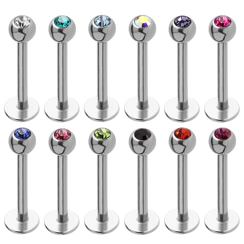 Piercing labret boule 3mm acier