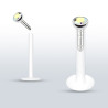 Piercing pour la lèvre avec strass