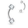 Piercing arcade carré CZ 3mm