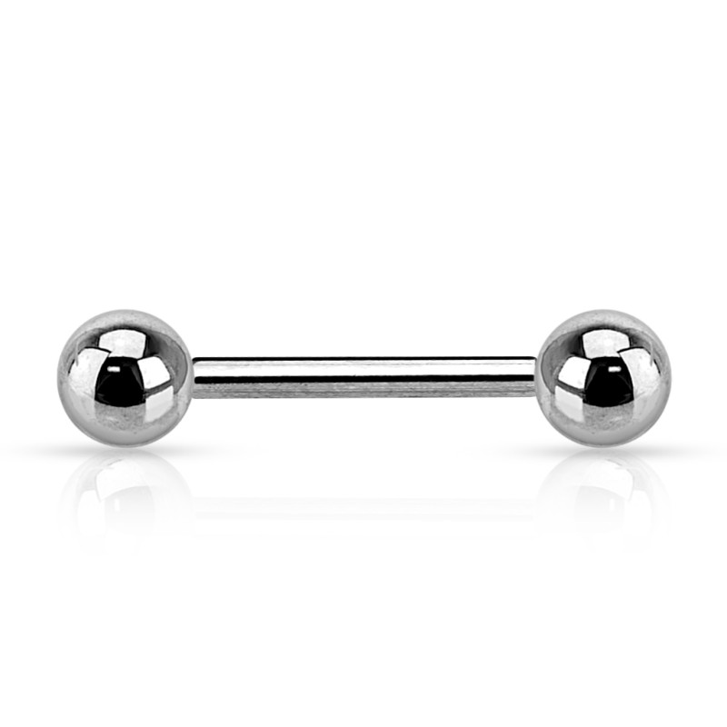 Piercing oreille industriel en titane bille 5mm