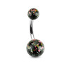 Piercing nombril éclaboussure peinture