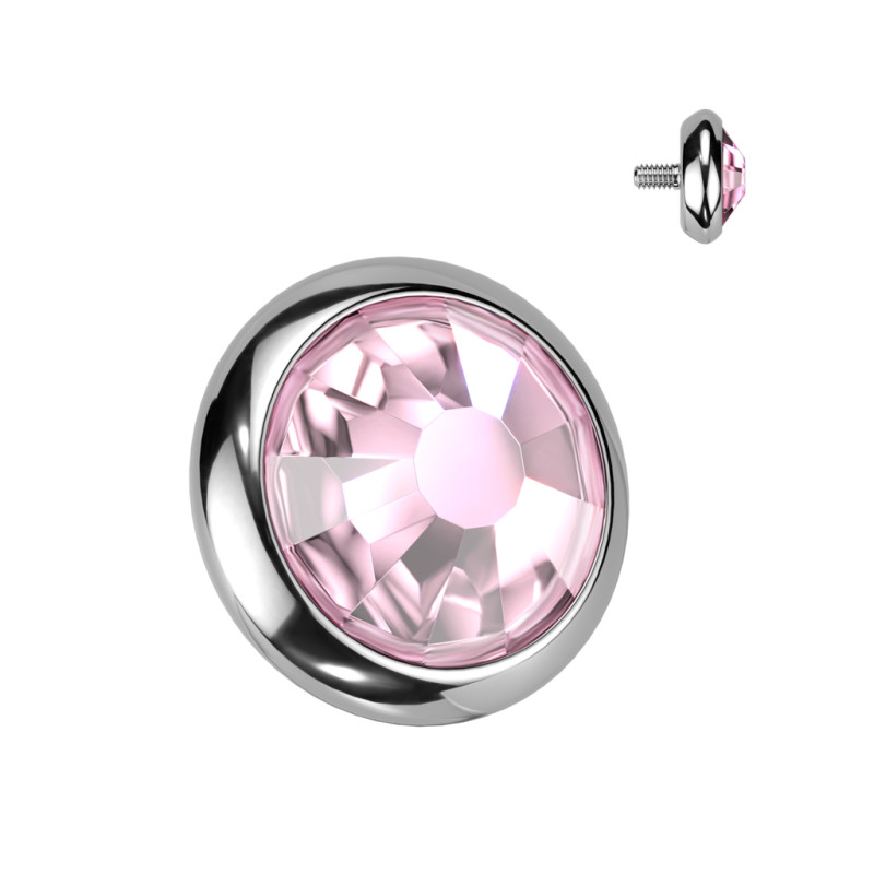 Microdermal disque cristal rond 4mm en 1.2mm Microdermal disque cristal rond 4mm en 1.2mm