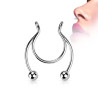 Faux piercing septum en acier chirurgical