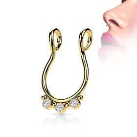 Faux piercing septum en...