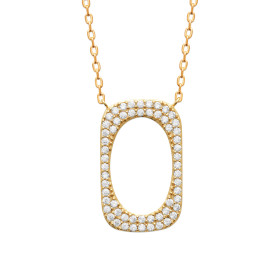 Collier rectangle en CZ...