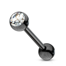 Piercing langue acier noir...