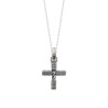 Pendentif homme croix style barbelé