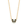 Collier plaqué or tête de panda