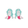Boucles d'oreilles sirène en argent