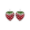 Boucles d'oreilles petit fraise en argent