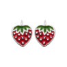 Boucles d'oreilles petit fraise en argent