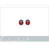 Boucles d'oreilles coccinelle en argent