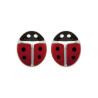Boucles d'oreilles coccinelle en argent