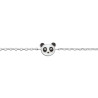Bracelet tête de panda en argent