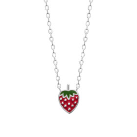 Collier fraise en argent