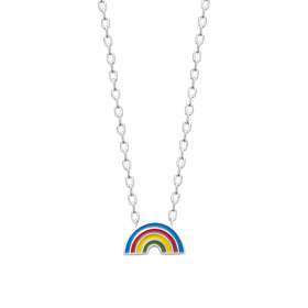 Collier arc en ciel en argent