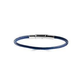 Bracelet homme cuir bleu...