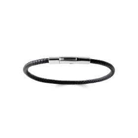 Bracelet homme cuir noir