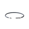 Bracelet homme cuir gris