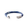 Bracelet homme cuir bleu sodalite