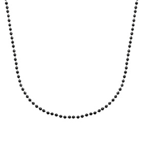 Collier perle agate noir