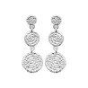 Boucles d'oreilles pendante 3 ronds spirales