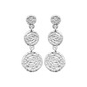 Boucles d'oreilles pendante 3 ronds spirales